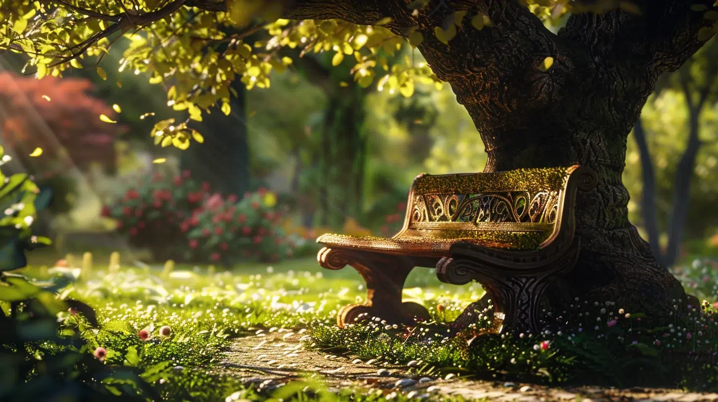 banc jardin