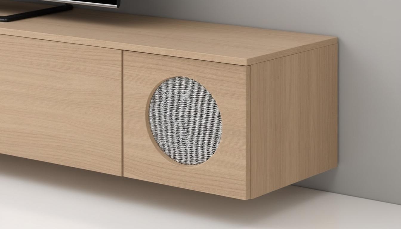découvrez le meuble tv avec enceinte intégrée chez leclerc, un essentiel pour allier style et son optimal dans votre salon. transformez votre espace de vie avec ce mobilier unique, alliant design moderne et technologie avancée.