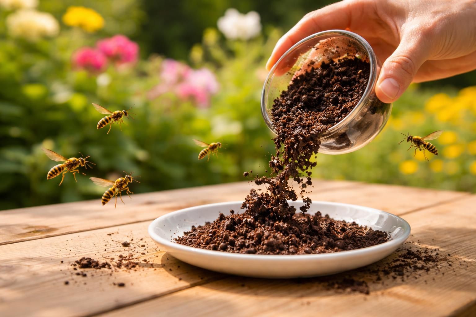 découvrez comment utiliser du marc de café pour éloigner efficacement les guêpes grâce à nos astuces pratiques et naturelles.