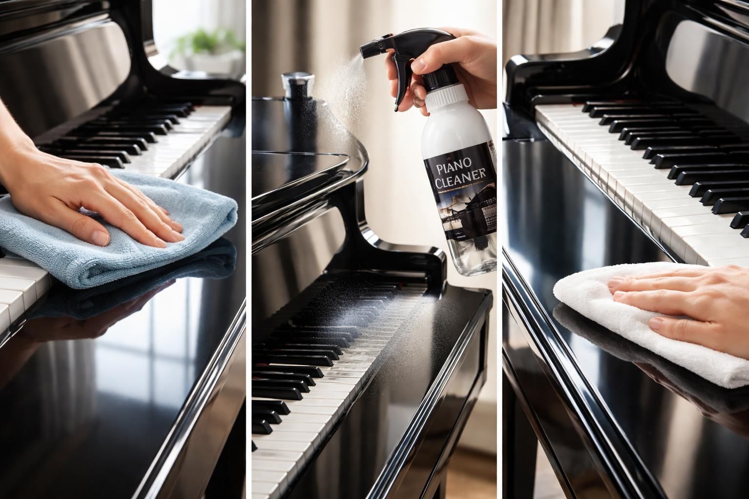 découvrez comment nettoyer efficacement un piano laqué noir en trois étapes simples pour le garder brillant et en parfait état.