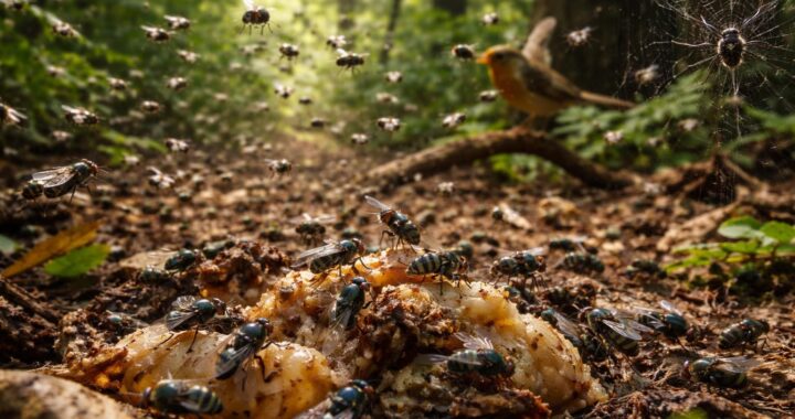 Comprendre le rôle d&rsquo;un essaim de mouches dans la chaîne alimentaire