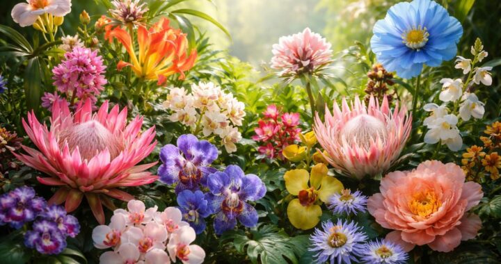 Explorez l&rsquo;univers fascinant des noms de fleurs et plantes rares