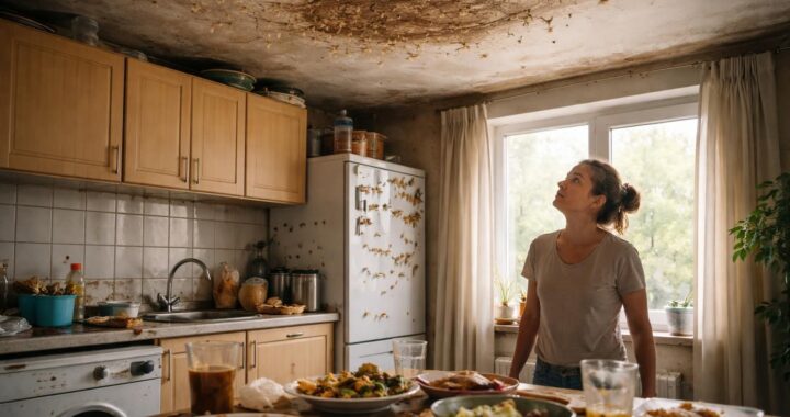 Les larves au plafond dans la cuisine et leurs impacts sur votre santé