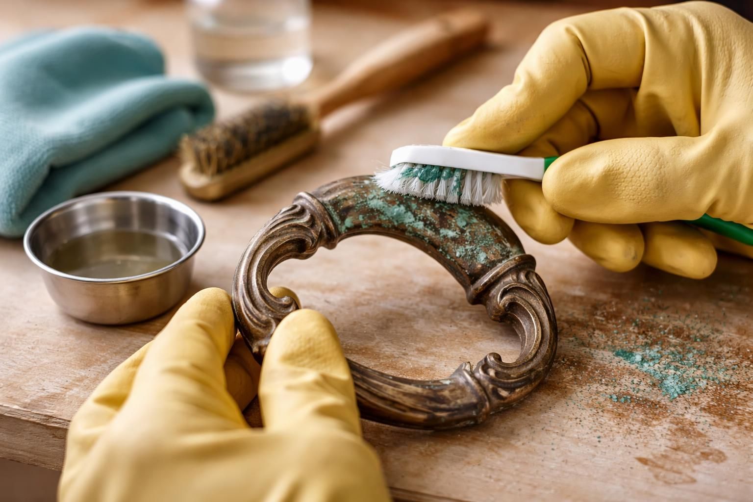 découvrez des techniques efficaces et les outils indispensables pour enlever le vert-de-gris sur du métal terni et redonner éclat et propreté à vos objets métalliques.