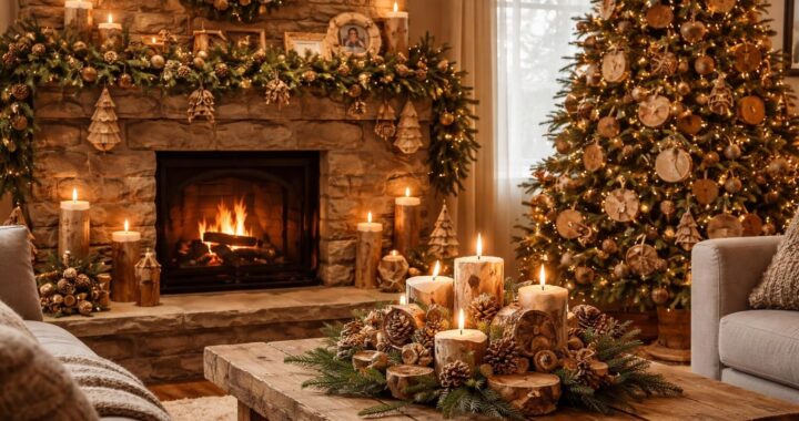 Comment intégrer la décoration en rondin de bois pour Noël dans votre intérieur