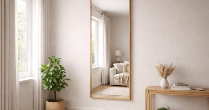 Miroir long : un guide pour l&rsquo;accrocher parfaitement au mur