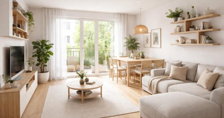 Optimiser l&rsquo;espace dans un salon salle à manger de 30m2