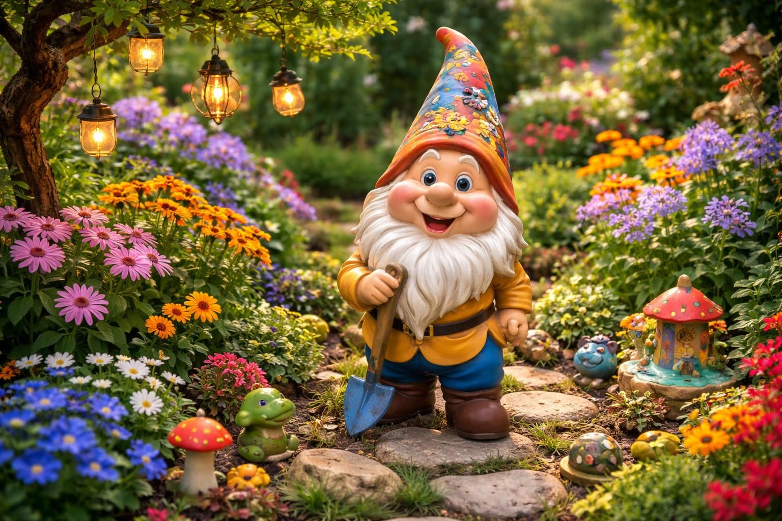 apportez une touche magique à votre jardin avec le nain atchoum et découvrez d'autres décorations ludiques pour un espace extérieur unique et charmant.