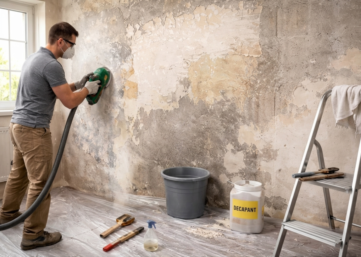 enlever vieille peinture