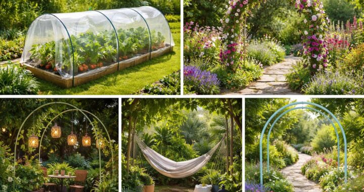 5 idées créatives d&rsquo;utilisation des arceaux de jardin à Gifi dans votre jardin