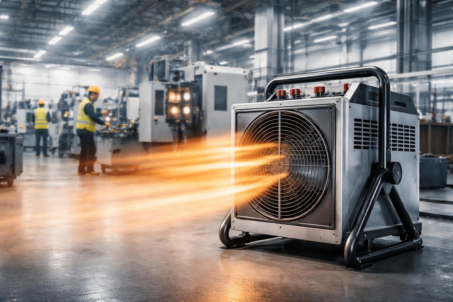 découvrez comment le chauffage industriel électrique soufflant améliore la productivité en offrant une chaleur rapide, efficace et fiable pour vos espaces professionnels.