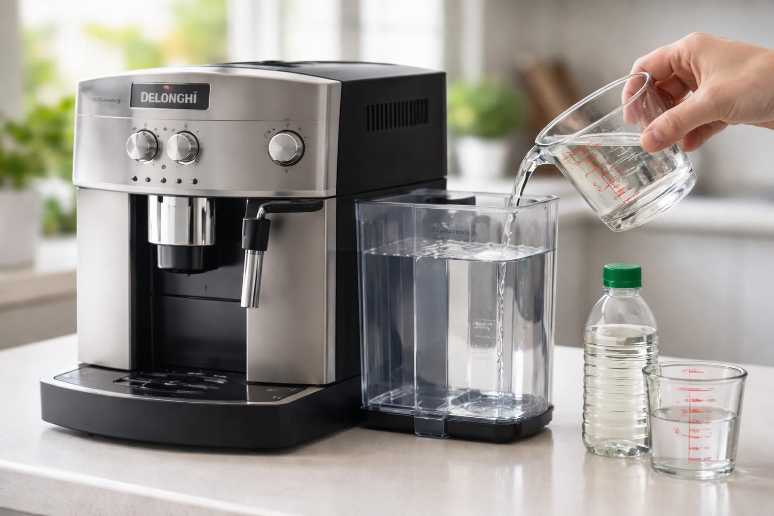 apprenez à doser précisément le vinaigre blanc pour détartrer efficacement votre cafetière delonghi magnifica et prolonger sa durée de vie.