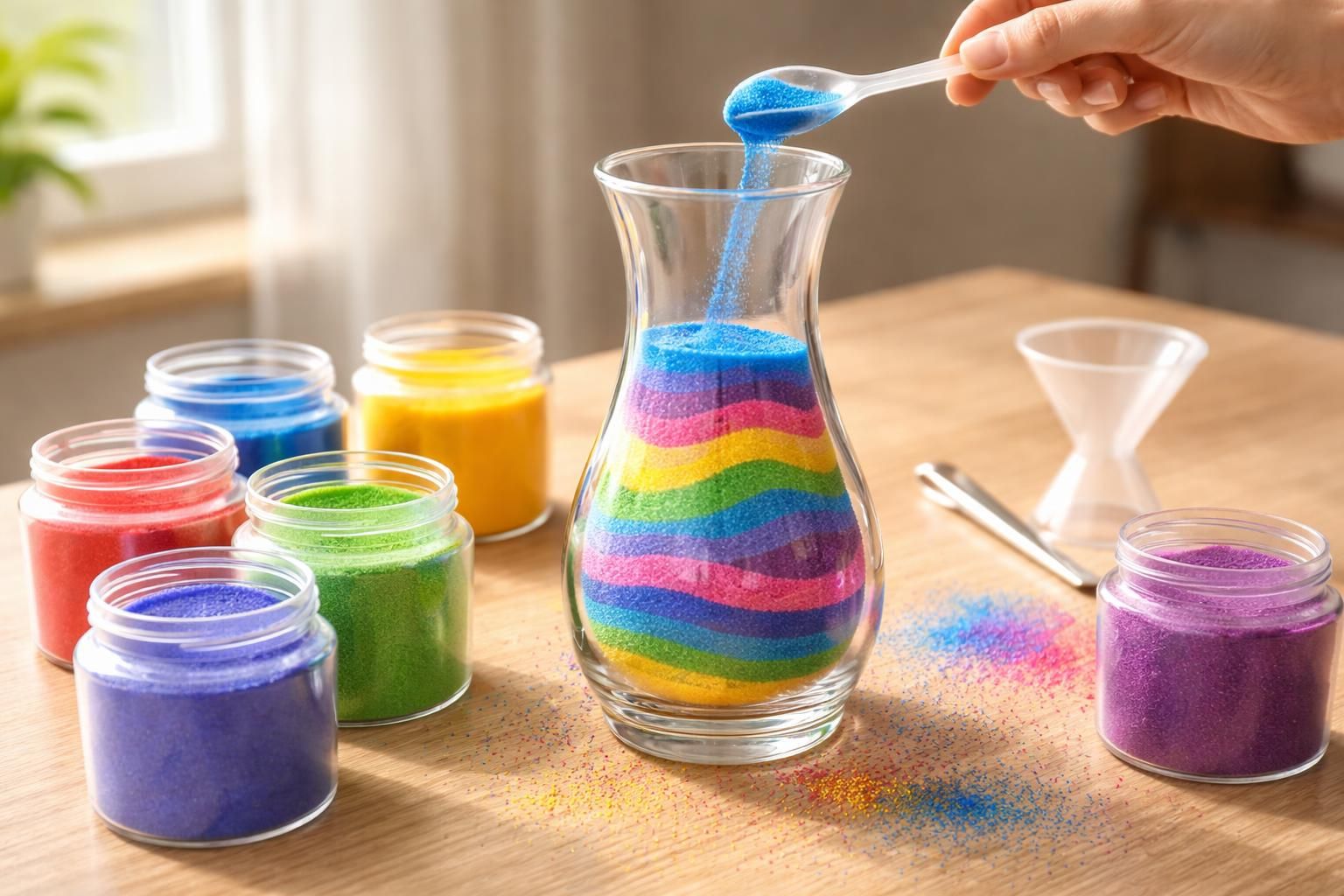 découvrez comment décorer facilement un vase avec du sable coloré grâce à nos astuces essentielles pour un résultat rapide et magnifique.