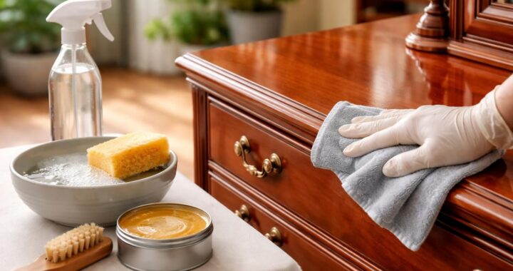Les meilleures techniques pour nettoyer un meuble en merisier vernis efficacement