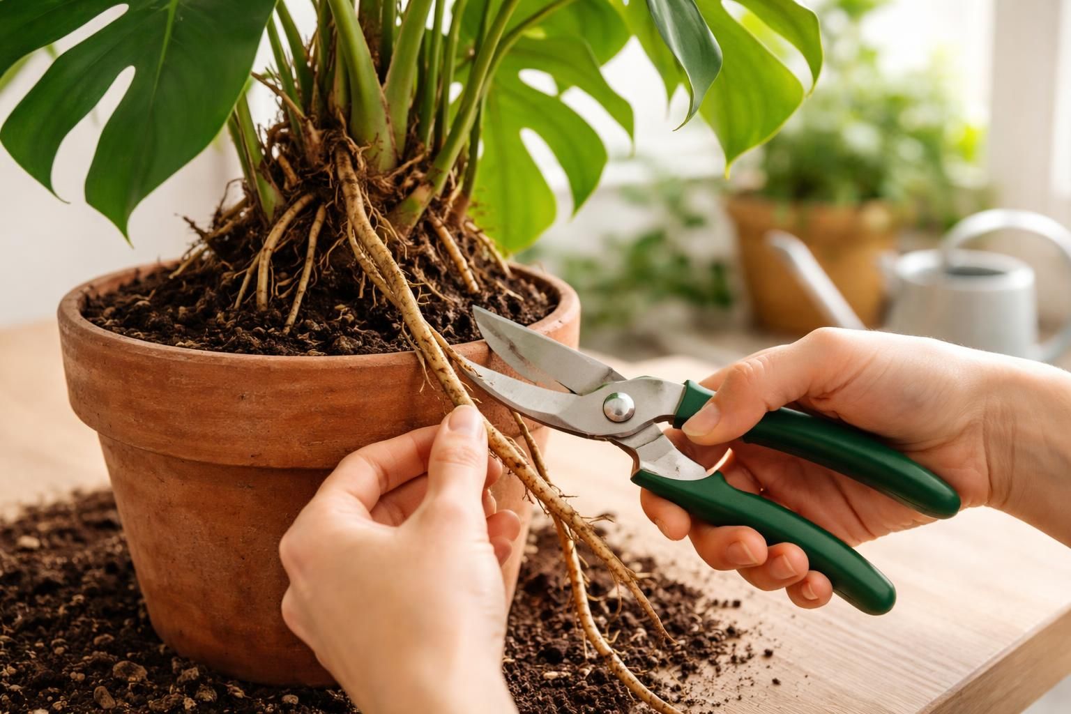 apprenez à couper la racine de votre monstera avec notre guide simple et pratique, spécialement conçu pour les débutants en jardinage.