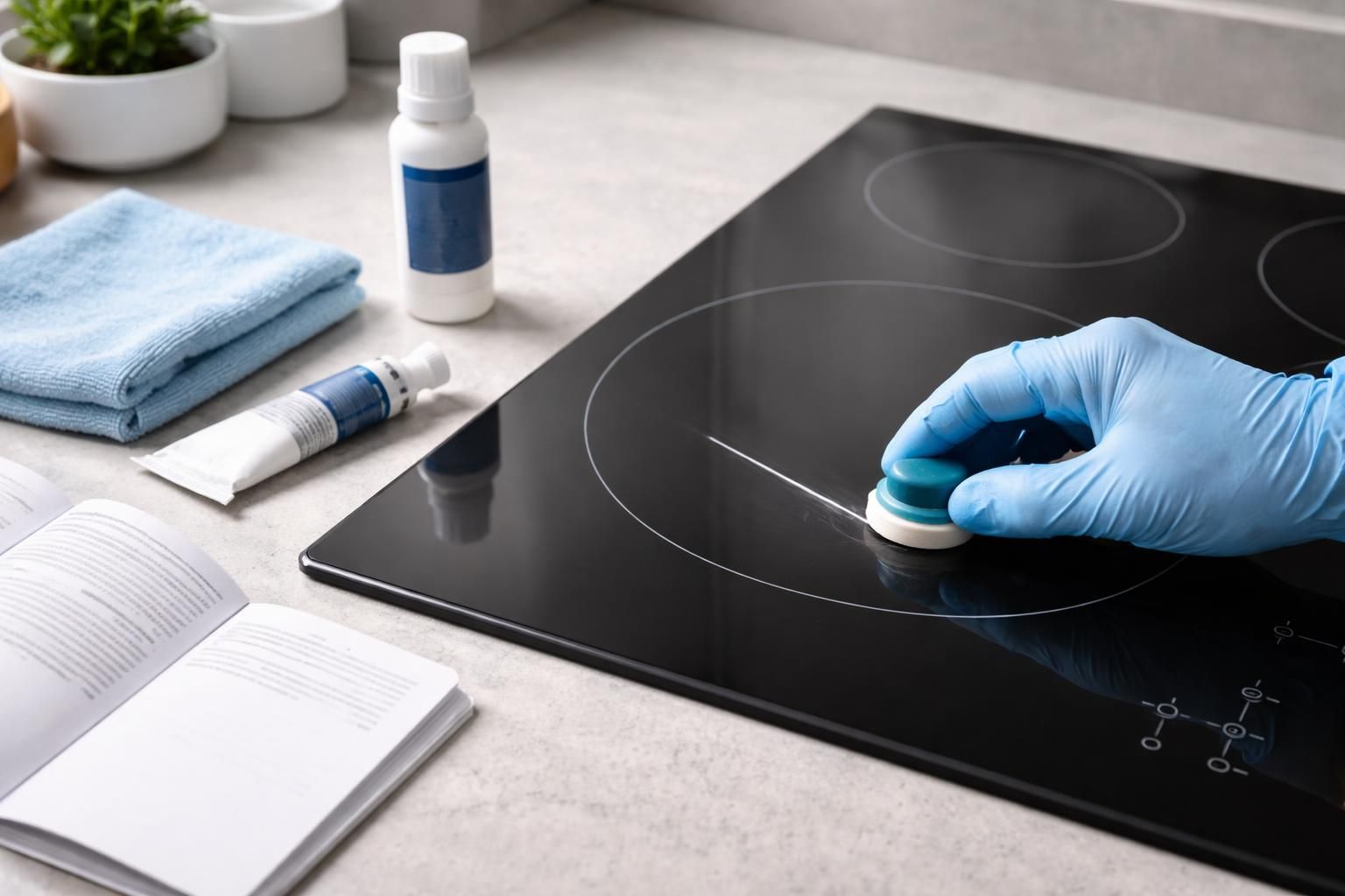 découvrez notre guide pratique pour réparer facilement une rayure profonde sur votre plaque à induction et retrouvez une surface lisse et éclatante.