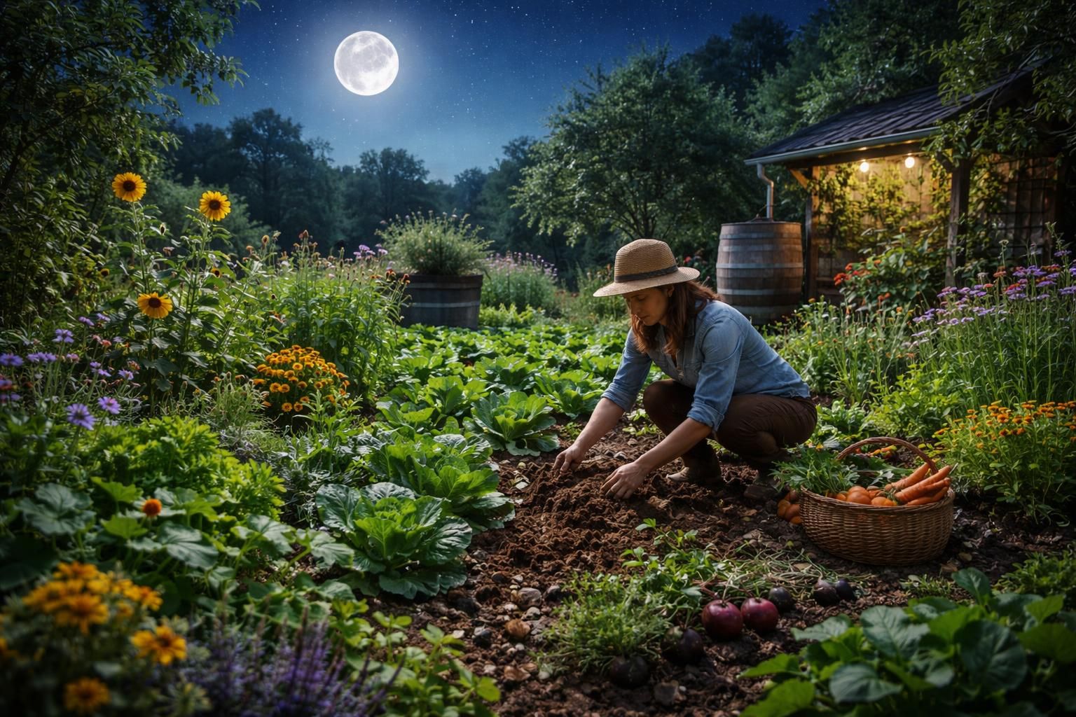 découvrez comment jardiner avec la lune pour adopter une méthode écologique et durable qui respecte les rythmes naturels de votre jardin.