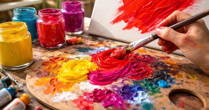 Les techniques pour comprendre comment faire du rouge avec deux couleurs en peinture
