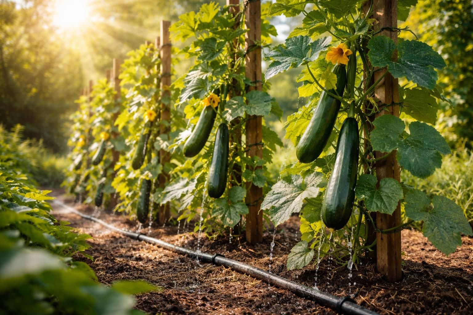 découvrez comment la lumière et l'eau jouent un rôle crucial pour cultiver des courgettes verticalement de manière efficace, optimisant ainsi la croissance et le rendement de vos plantes.