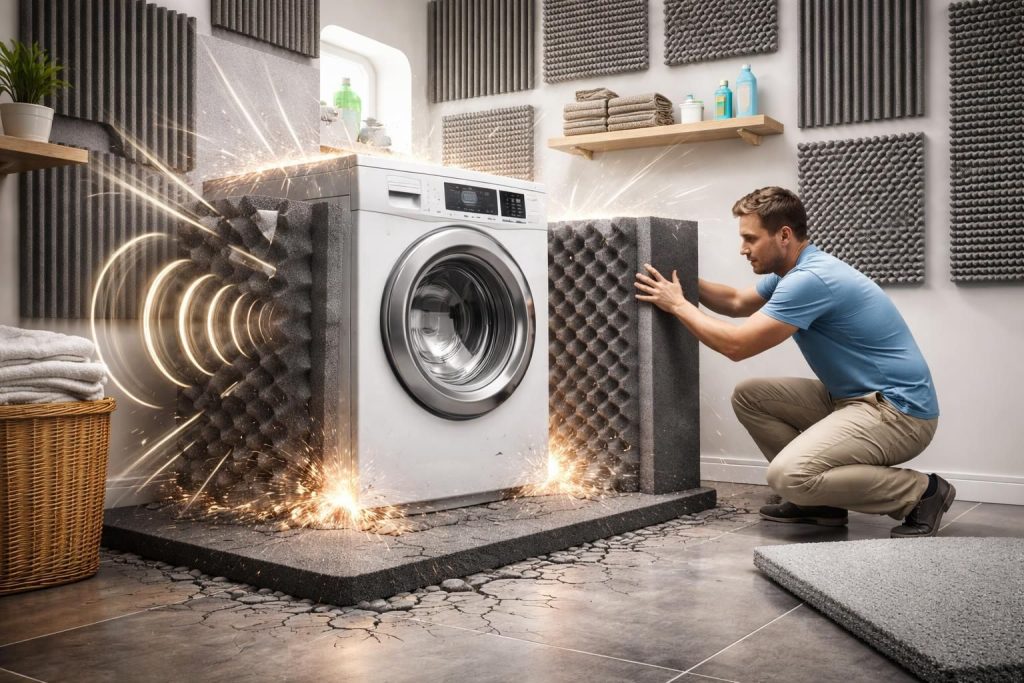 découvrez des astuces efficaces pour réduire le bruit intense de votre machine à laver, comparable à un marteau piqueur, et profitez d'un environnement plus calme chez vous.