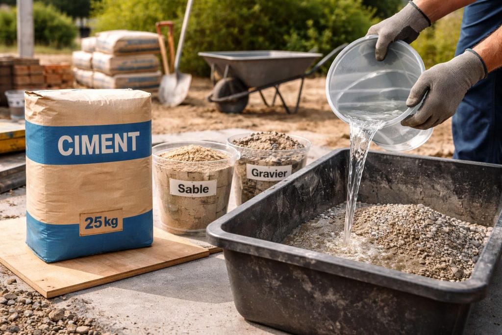découvrez comment réussir parfaitement le dosage du béton avec un sac de ciment de 25 kg pour des constructions solides et durables.