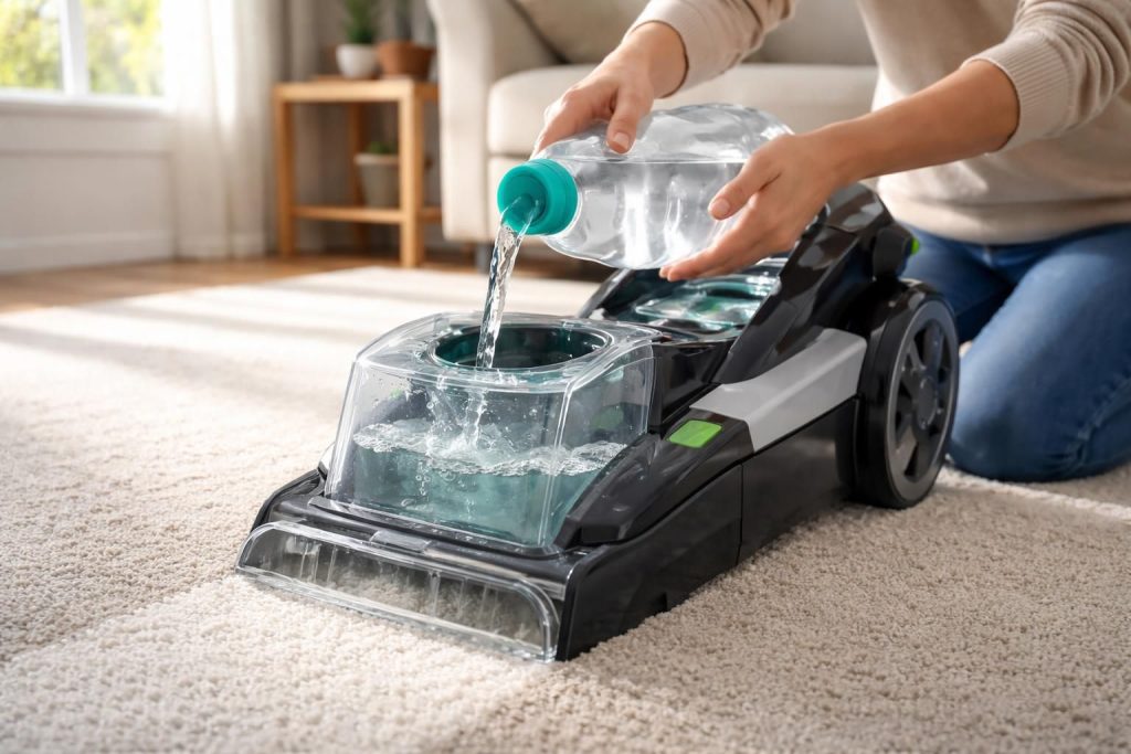 apprenez quel produit utiliser dans votre shampouineuse pour nettoyer et raviver vos tapis en profondeur, et leur redonner éclat et fraîcheur rapidement.