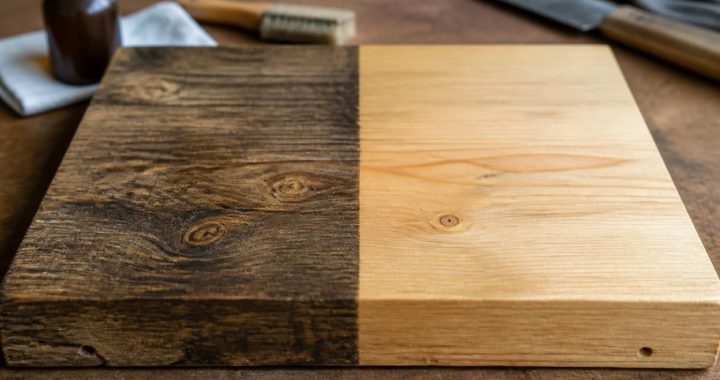 Guide pratique de l&rsquo;acide oxalique sur bois avec avant/après pour les débutants