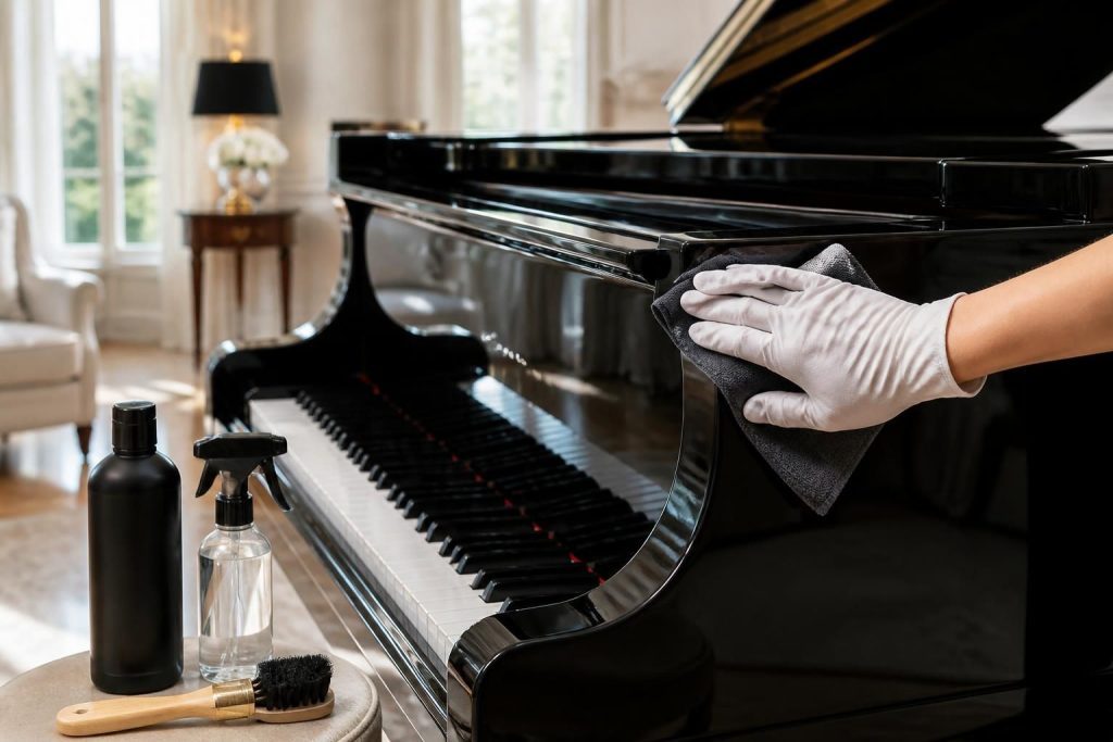découvrez nos astuces essentielles pour bien nettoyer un piano laqué noir et préserver son éclat brillant en toute simplicité.