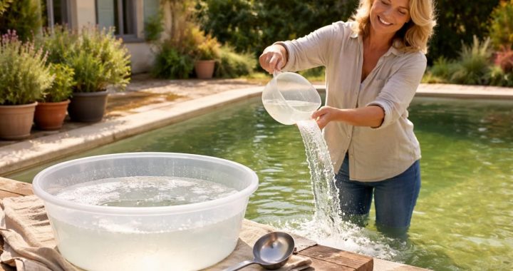 découvrez une solution naturelle et efficace de grand-mère pour éliminer l'eau verte de votre piscine et retrouver une eau claire et saine sans produits chimiques.