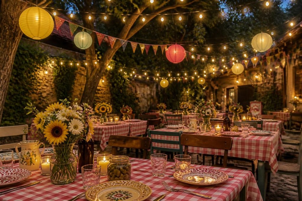 découvrez nos accessoires guinguette pour une décoration unique et festive, idéale pour créer une ambiance chaleureuse et conviviale lors de vos événements.